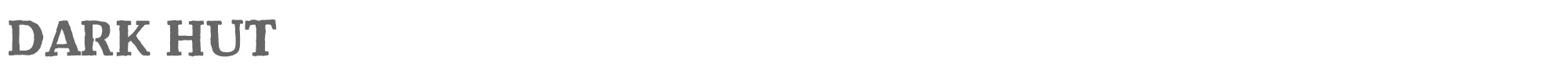 Sample characters Dark Hut Font